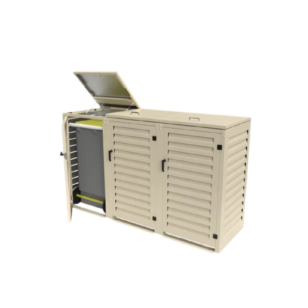 Outdoor Storage Bench for Garden Use in Metal - 150 x 70 x 90
