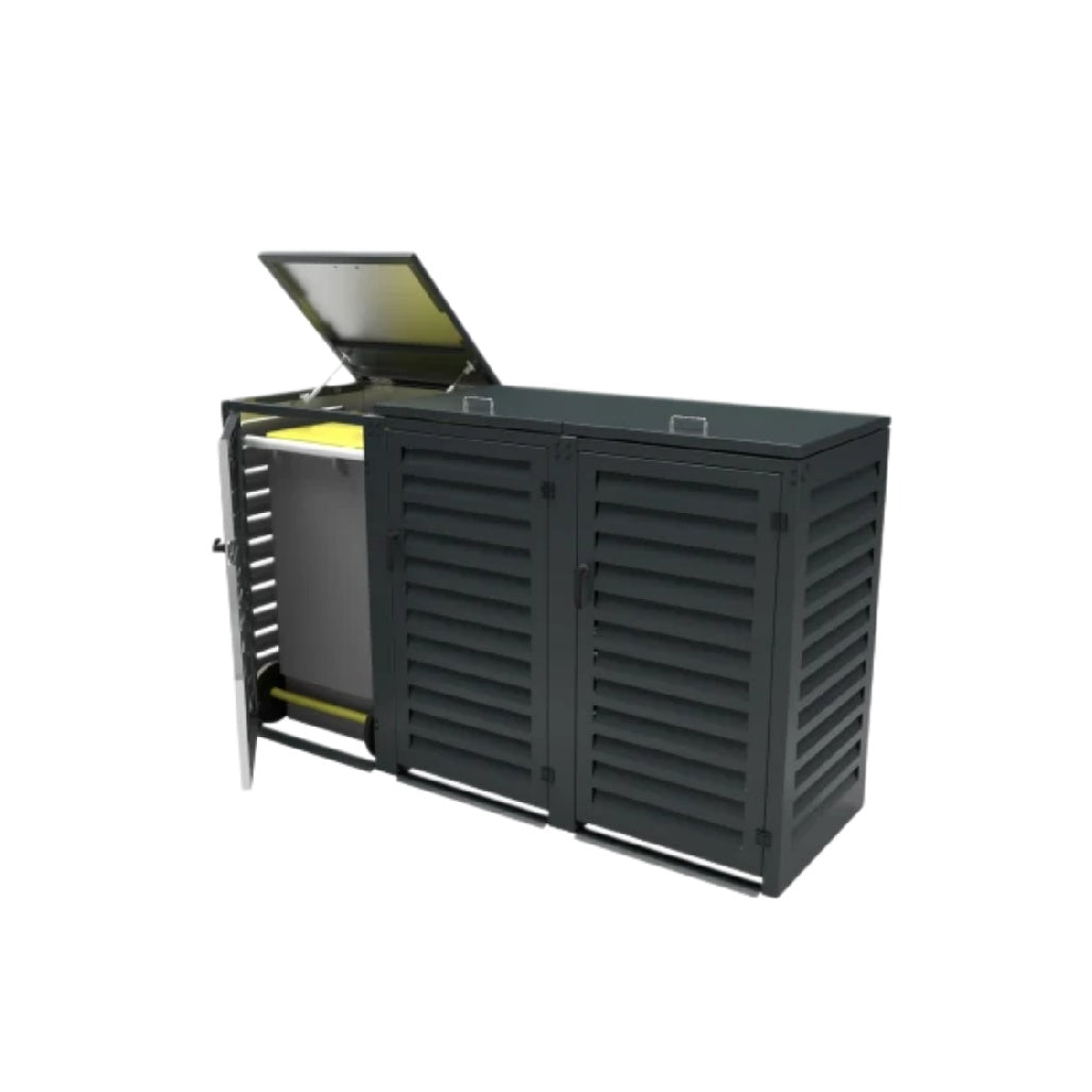 Shed de rangement extérieur en métal pour outils - 150 x 60 x 75