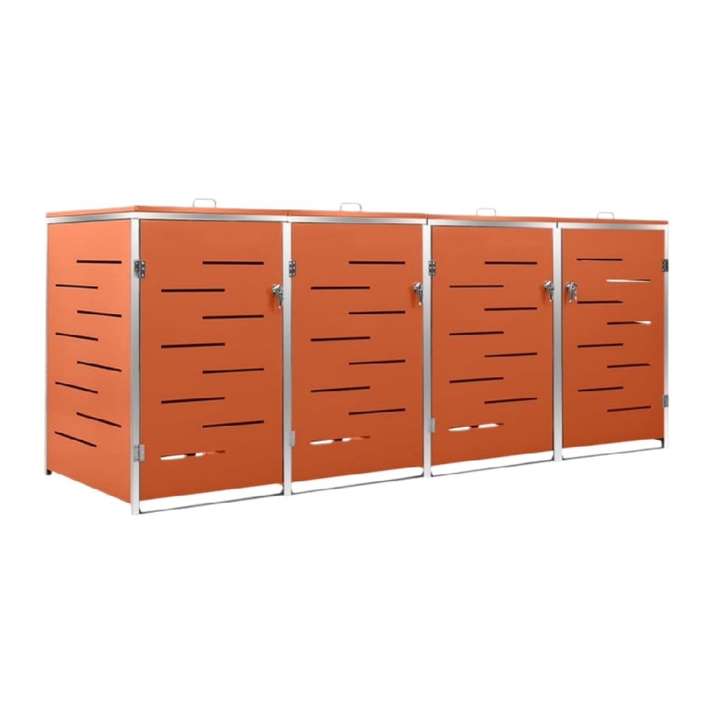 Storage Cabinet for Outdoor Use in Metal - 200 x 80 x 100