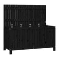Wooden storage chest for outdoor use, constructed from solid wood - 150 x 60 x 90